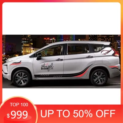 [ TEM XE ] Tem Sườn Xe Ô tô Xpander Team Decal Oto đỏ đen Angel VIP
