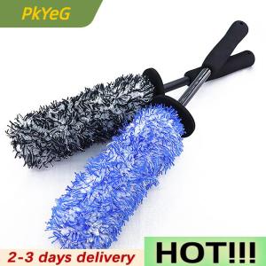 PkYeG Wheels Brush Car Wash Super Brush Microfiber Premium Non-Slip Handle Easy To Cleaning Rims Spokes Wheel Barrel Car Accessories