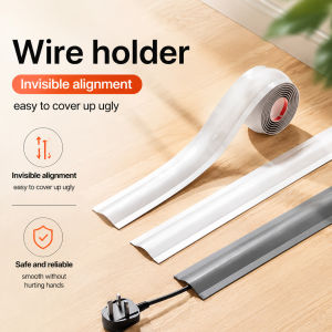 🔌Floor Cable Tray for Organizing and Concealing Cables Flexible Design No Drilling Required Prevents Tripping Hazards and Cable Kinking Easy Installation