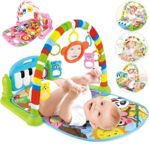 CXXP Piano Keyboard Baby Fitness Piano Play Mat Music Rack Early Education Newborn Activity Gym Toy  Infant Crawling Blanket Pedal Gifts