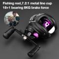 Kekili Baitcasting, Kuasa Seret 9kg, Bahan Logam,Nisbah Gear 7.2: 1 N + 1, Sesuai untuk Memancing Bass Air Tawar dan Air Masin,10 mesin katak menjerit soft plastic reel ultralight gewang hargakilang shimanocaius Aluum Pancing Outdoor. 