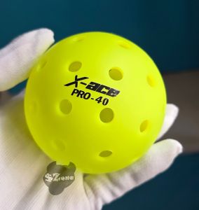 Bóng pickleball X ACE pro 40 chuẩn thi đấu đúc liền khối 40 lỗ 26 gram đường kính 74mm độ nảy ổn định độ bền cao