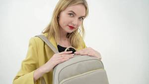 Fashion Office Lady Bag School Bag Waterproof Nylon 14 inch Laptop Backpack for women