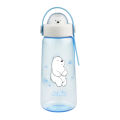 Miniso We Bare Bears Plastic Cool Water Bottle w/ Deco 600ml. 