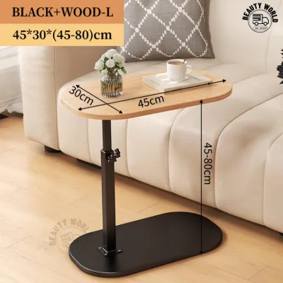 [SG Seller]Sofa side severe beds table simple tea table adjustable small table movable coffee table Bedroom Bedside Table Bedside Supporter
