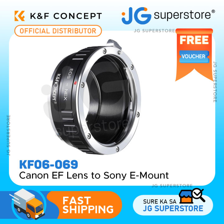 K&F Concept EOS-NEX High Precision Lens Adapter Mount for EOS