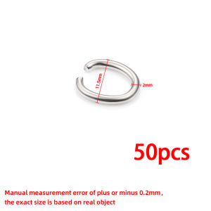 Stainless Steel Oval Jump Rings DIY Jewelry Accessories Handmade Necklace Bracelet Fitting
