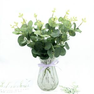 Set 3 Lá khuynh diệp Lá táo giả 31cm giống thật trang trí phòng cắm điểm hoa hồng hoa lụa decor chụp ảnh sản phẩm hoa cầm tay cô dâu