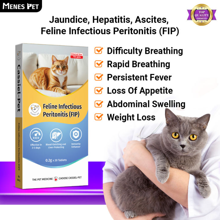 Cassiel Pet FIP Tablet For Fever Weight Loss Red Eye Difficulty