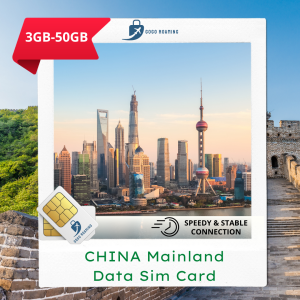 China Sim Card 5G (China Mobile 3GB-50GB) Auto VPN Unlimited Roaming Data Sim Card 【3-30days】GoGo Roaming Travel Data Sim Card
