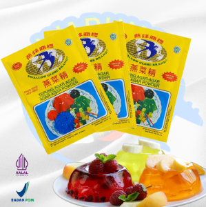 Swallow Grass Merah 7g Indonesia Instant Powder Jelly Pudding Red Color Heathy Halal Easy and Delicious