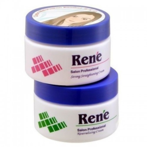Rene Hair Strong Straightening Cream 120ml+Neutralizer Cream 120ml