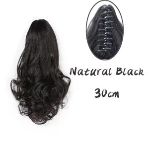 55CM Long Curly Hair Wig Clip Ponytail Wig For Woman Hair Wig Claw Clip Ponytail Hair Extensions