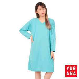 YUGANA - JAZIEL Daster Oversize Wanita Lengan Panjang Polos