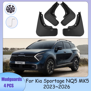 Car Wheel Mudquard For Kia Sportage NQ5 MK5 2023~2026 2024 2025 Mud Flaps Skin Cover Guards Fenders Splash Parts Accessories