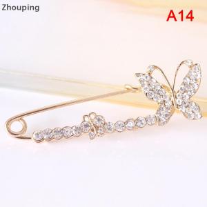 【ZP】 Flash Sale Cute Women Brooches Scarf Bling Bling Rhinestone Flower Brooch Pins