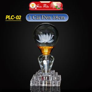 Đèn Qủa Cầu Pha Lê CHÂN THIỆN MỸ Đèn Trang Trí Bàn Thờ Phật Ban Thờ Gia Tiên PLC-02