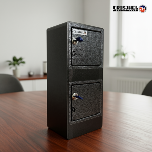 METALLIC BLACK - Dual Door Alkansya Vault Multi Purpose Security box Direct Supplier & Manufacturer