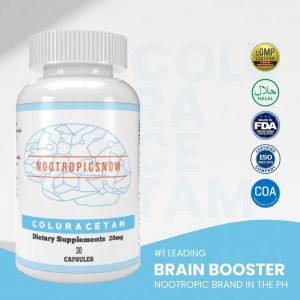 Coluracetam 20mg (30 capsules 30 servings) Nootropic Brain Booster Focus Long Term Memory Brain Support Memorization Study Enhancement Anxiety Reduction Racetam Choline Learning Research Supplement Pill Study Career Productivity Procrastination Decline