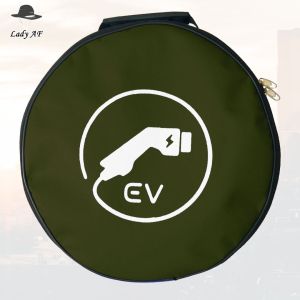 กระเป่าเก็บสายชาร์จรถไฟฟ้า  กันน้ำได้ กระเป๋าเก็บสายชาร์จ EV กระเป๋าเก็บสฟายเคเบิลชาร์จในรถใส่สายชาร์จไฟ EV  กระเป๋าเก็บสายชาร์จในรถ มีหลายสีให้เลือก