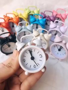 Round Number Bell Desk Table Digital Quartz Clock Mini Alarm Clock Electronic Home Decoration R Portable Adapdesk W3