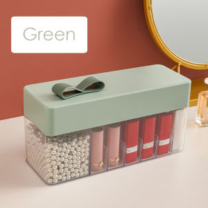 TALENTIN Cosmetic Lipstick Skincare Essential Oil Brush Storage Box With Pearl Dustproof Large Capacity Lipstick Container Lipstick Box Bekas Lipstick