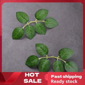 🚚【Local Express Delivery】🚚 10 30 50pcs Rose Leaves Artificial Greenery Fake Rose Flower Leaves DIY Craft