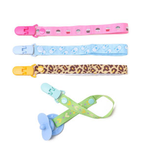Children Cute Pacifier Clip Chain Dummy Clip Holder Nipples Comfortable Material Chain Buckle Strap Clip Holder Baby Pacifier h260702