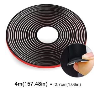 4/8 Meter Rubber Car Sealing Strip Universal Front Windshield Sunroof T-shaped Soundproof Waterproof Seal Strip