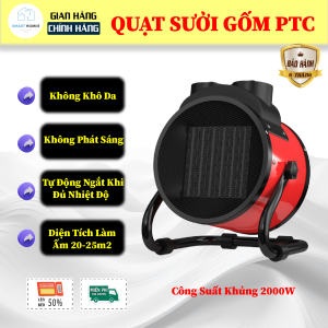 [Hàng Loại 1] Quạt Sưởi Gốm PTCMáy Sưởi ẤmMáy Làm Ấm Không Khí Tùy Chỉnh 3 Chế Độ Tự Động Ngắt An Toàn Sử Dụng