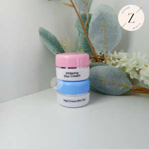 Paket 2in1 Whitening Krim Malam 5 Persen Kombinasi Whitening Day Cream