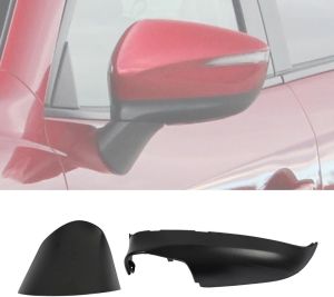 Mirror Lower Cover Trim ＆ Base Kit Left Driver Side Fit for Mazda CX-5 2015 2016 (With Mirror Light Version) Rearview Wing Bottom Cap Lower Holder Frame House ＆ Triangle Base Assembly