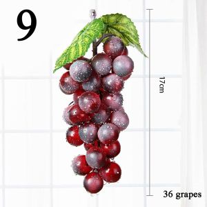 KIDS COY Party Fake Lifelike Decorative Wedding Grapes Home Decor Simulation Artificial Fruit