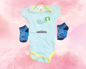 Baju Bayi Jumper Lengan Pendek Kaos Kaki CEWEK / COWOK Harga SATUAN