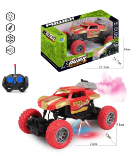 Xe địa hình điều khiển từ xa phun sương 1:14 – Monster Truck Steel Hero đèn LED xe RC địa hình