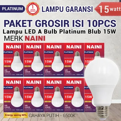 Paket Usaha Grosir 10pcs Bergaransi Lampu LED Bohlam Platinum Blub 5w 7w 9w 12w 18w 21w 25w Putih umur 15000jam -bq