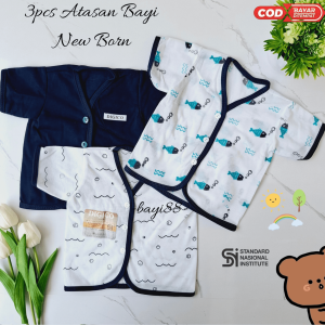 3 SET atasan bayi lengan pendek new born Digico / baju bayi lengan pendek new born -bayi88