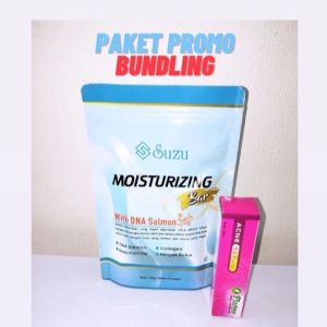 PROMO PAKET BUNDLING SUZU BAR MOISTURIZING WITH FLORINE ACNE SERUM / FLORINE SKIN CARE