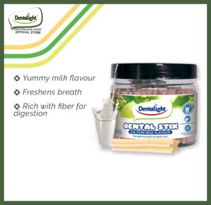 Dentalight Dental Stix Dog Treats 220g And Dentalight Star Trainers Training Treats 150g Dog Training Treats