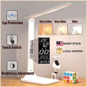 LED Rechargeable Table Study Lamp Desk Lamp 3 Mode Adjustable Lighting Mode Night Light Lampu Meja Lampu Study