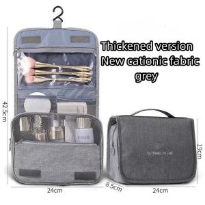 Cosmetic Bag Large Travel Make Up Bag Ladies Luxury PU Portable Wash Storage Bag Organizer