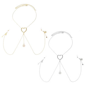 Star Dangle Not Piercing Nipple Rings Body Chain Flower Pendant Heart Body Jewelry Bra Body Jewelry Clothing Accessories