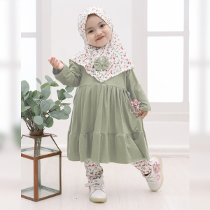 Nayla legging Set - Setelan Baju Anak Perempuan Muslim - eLBi -  Little Bee Boutique - Baju Muslim Anak Balita Perempuan - Setelan Muslim Anak Perempuan - Baju Muslim Anak Perempuan - Baju Muslim Bayi Perempuan - Pakaian Muslim Anak Perempuan