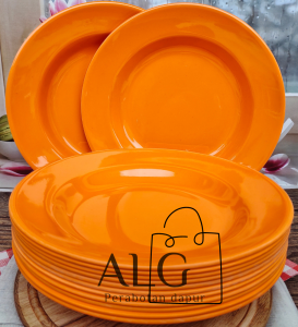 6PCS PIRING MAKAN MELAMINE CEKUNG TEBAL ANTI KELOPEK