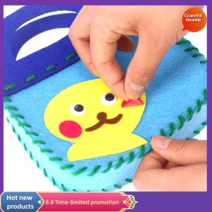 Graceful 8Pcs Kids Sewing Kit DIY Felt Sewing Kits Preschool Educational Toys Craft Felt With Safety Needle For Boys Girls Beginners