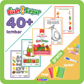 40 Hal Worksheet Anak 2 3 4 5 6 Tahun Aktivitas Menggunting Dan Menempel TK PAUD PRESCHOOL. 