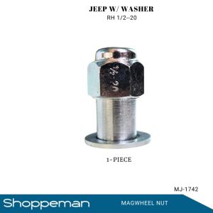 UNIVERSAL JEEP MAG WHEEL NUT LUG NUT WITH WASHER RH LH 1/2--20 MJ-1742