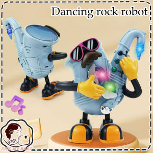 Electric Dancing Robot Toy Pianist Jazz Drummer Saxophone Guitar Dancing Robot with Music Light Gift