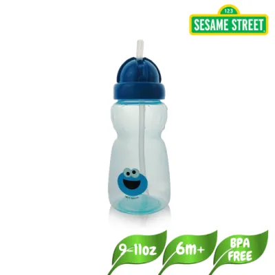 Sesame Street Baby & Toddler Spill-proof Sipping Cup 240ml Easy Grip With Straw