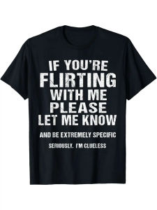 Funny MenS T-Shirt "If YouRe With Me Please Let Me Know" - 100% Cotton Casual Fit Short Sleeve Round Neck Tee With Humorous Print For Dates Night Out & Casual Attire - Black With White Text Funny T Shirts